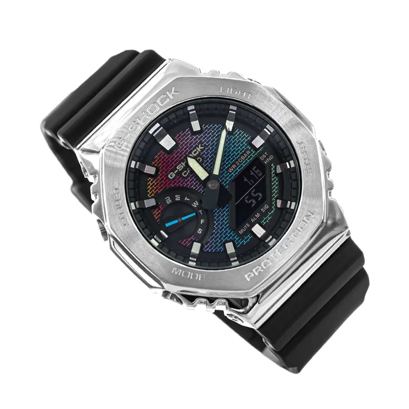 Casio G-Shock  "Rainbow Brick Wall" Analog-Digital Men's Watch- GM-2100RW-1A